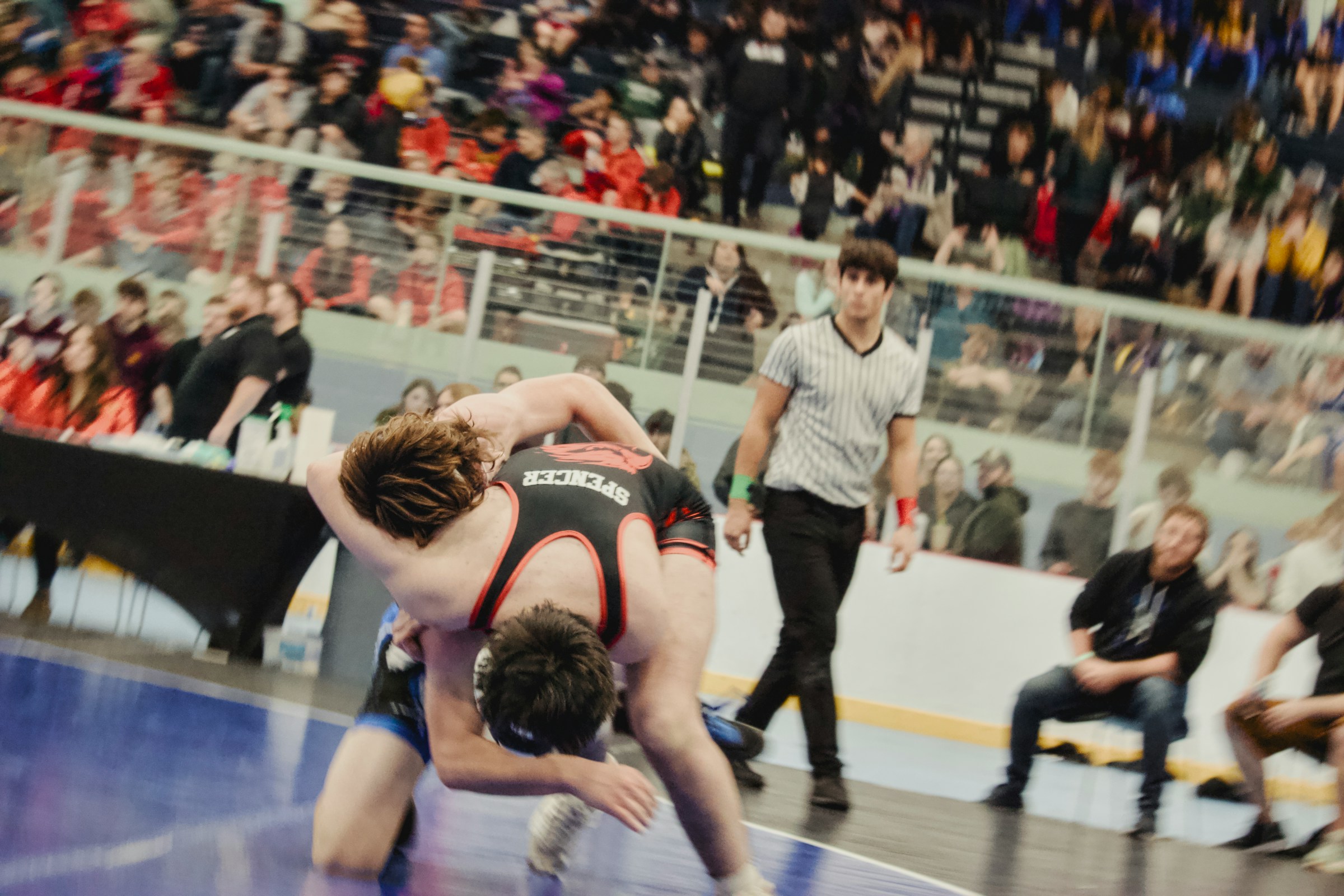 Wrestling tournament action